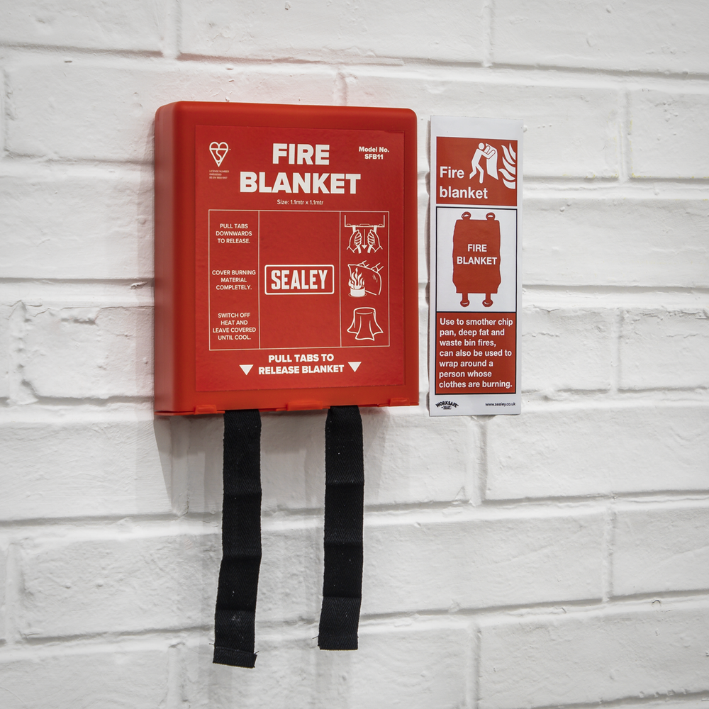 Sealey SFB11 Fire Blanket 1.1 x 1.1m - additional view 4