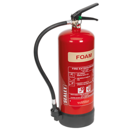 Sealey SFE06 Foam Fire Extinguisher 6L
