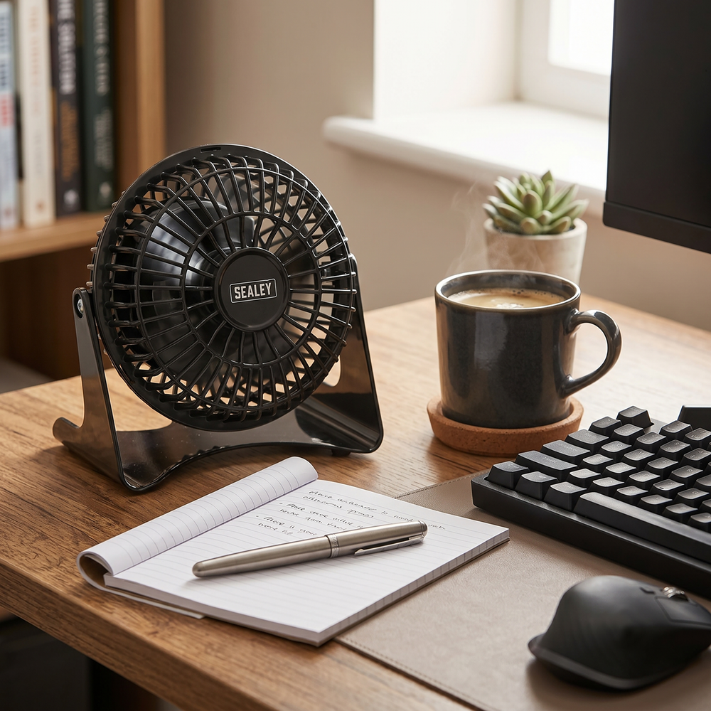 Sealey SFF04 4" Small Mini Desk Fan 230V - additional view 8