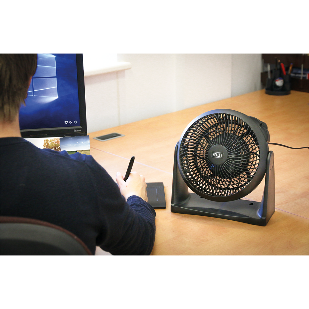 Sealey SFF08 8" Small Desk Fan 3-Speed 230V - additional view 4
