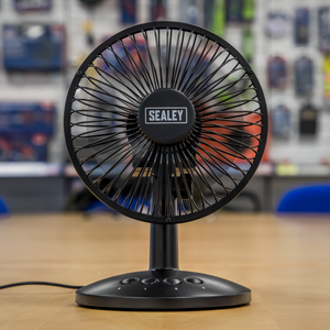 Sealey SFF6USB 6" Small Oscillating USB Desk Fan 3-Speed - additional view 3