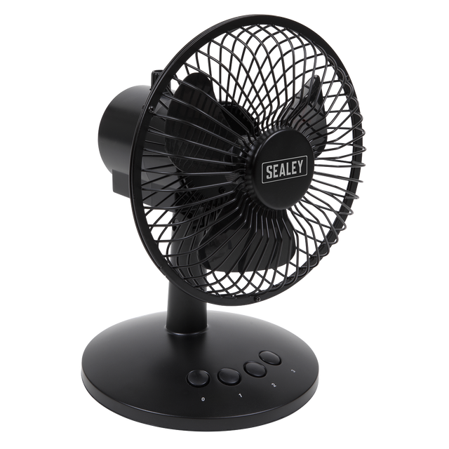 Sealey SFF6USB 6" Small Oscillating USB Desk Fan 3-Speed
