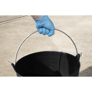 Sealey SFT26H Heavy-Duty Flexi Tub 26L with Metal Handle - Black - additional view 4
