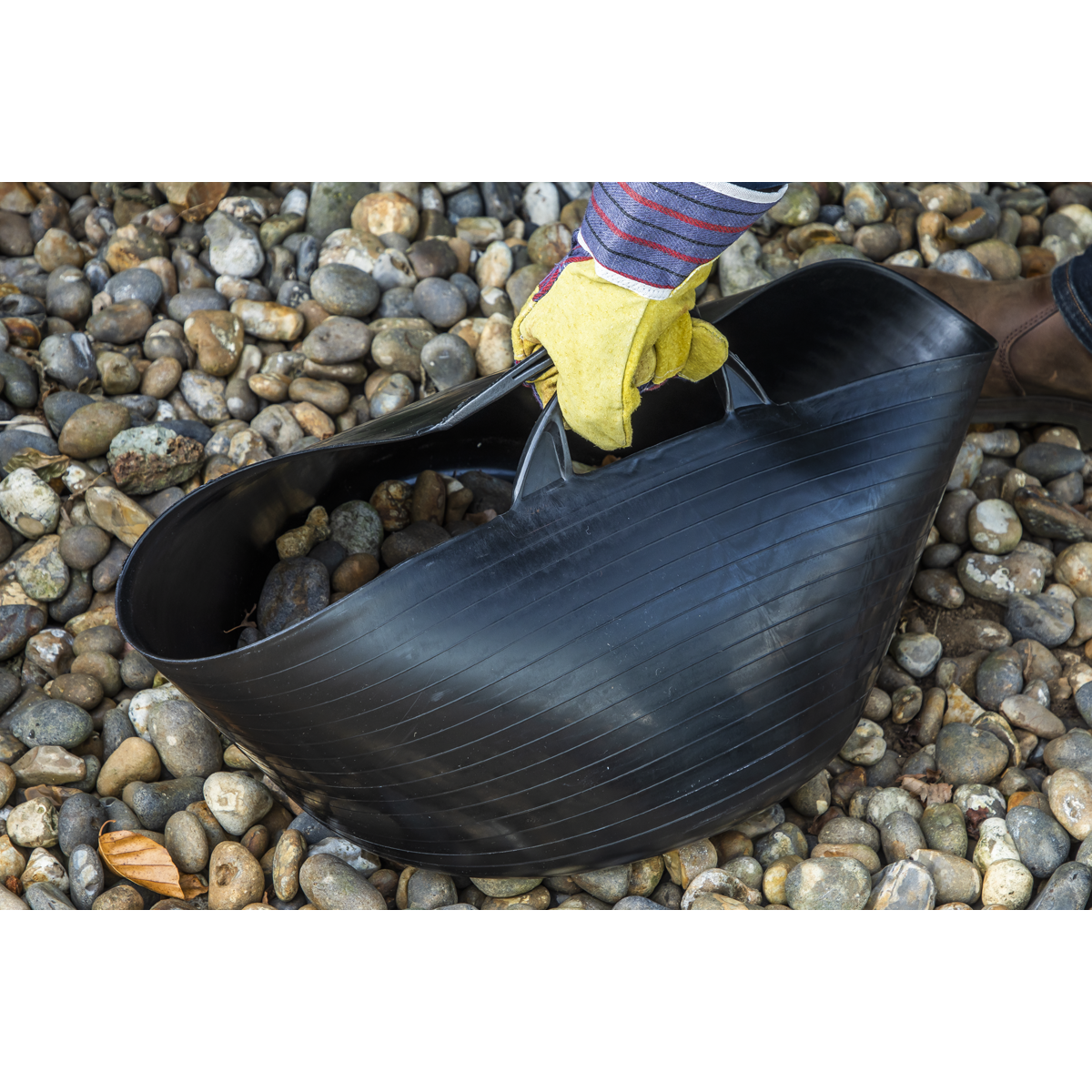 Sealey SFT30 Heavy-Duty Flexi Tub 30L - Black - additional view 5