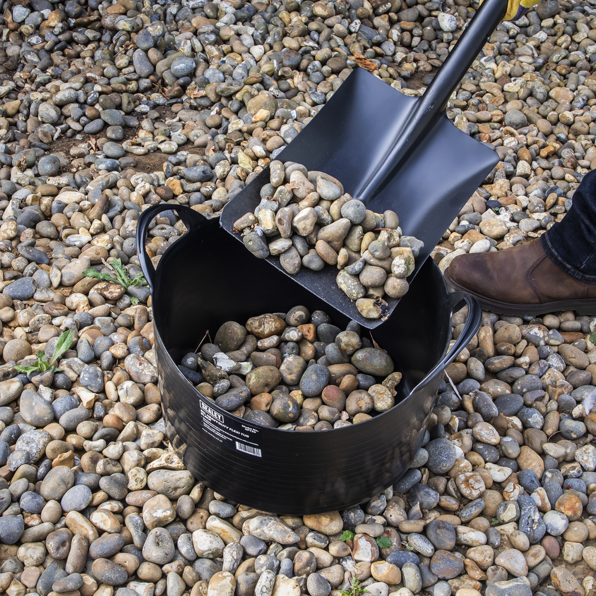 Sealey SFT30 Heavy-Duty Flexi Tub 30L - Black - additional view 2