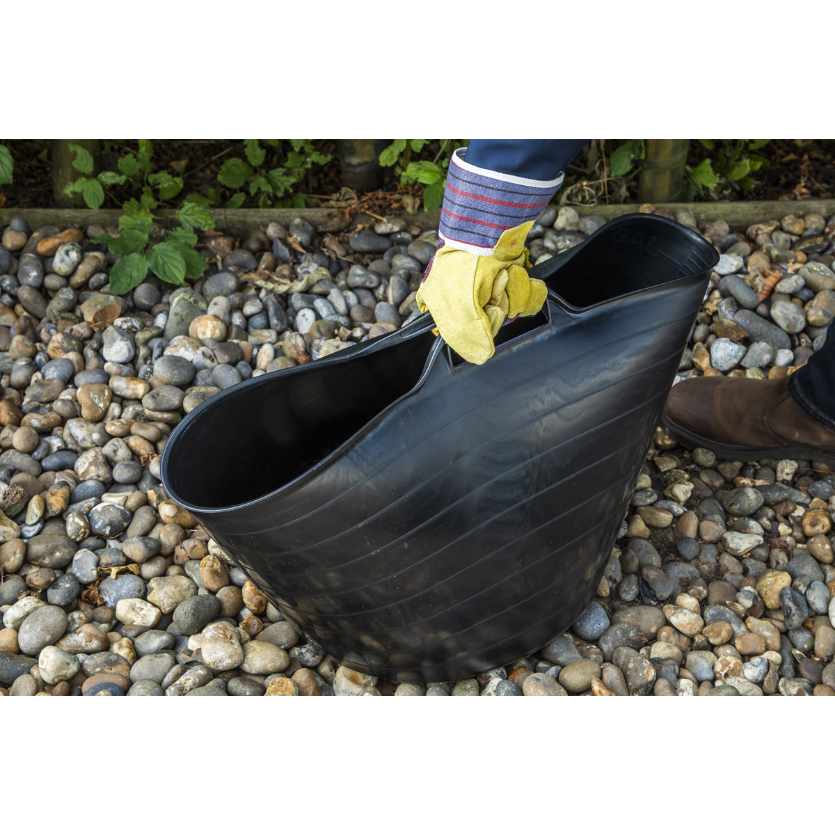 Sealey SFT40 Heavy-Duty Flexi Tub 40L - Black - additional view 2