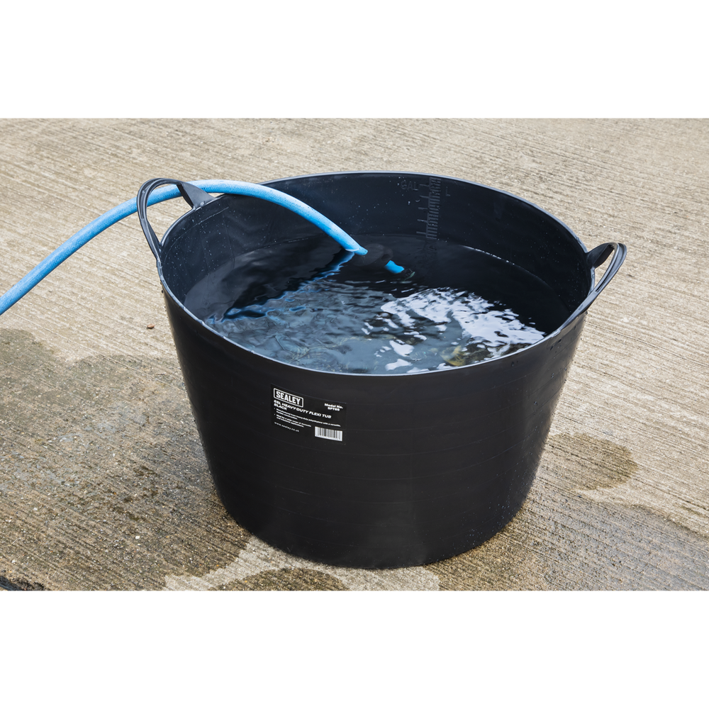 Sealey SFT65 Heavy-Duty Flexi Tub 65L - Black - additional view 6