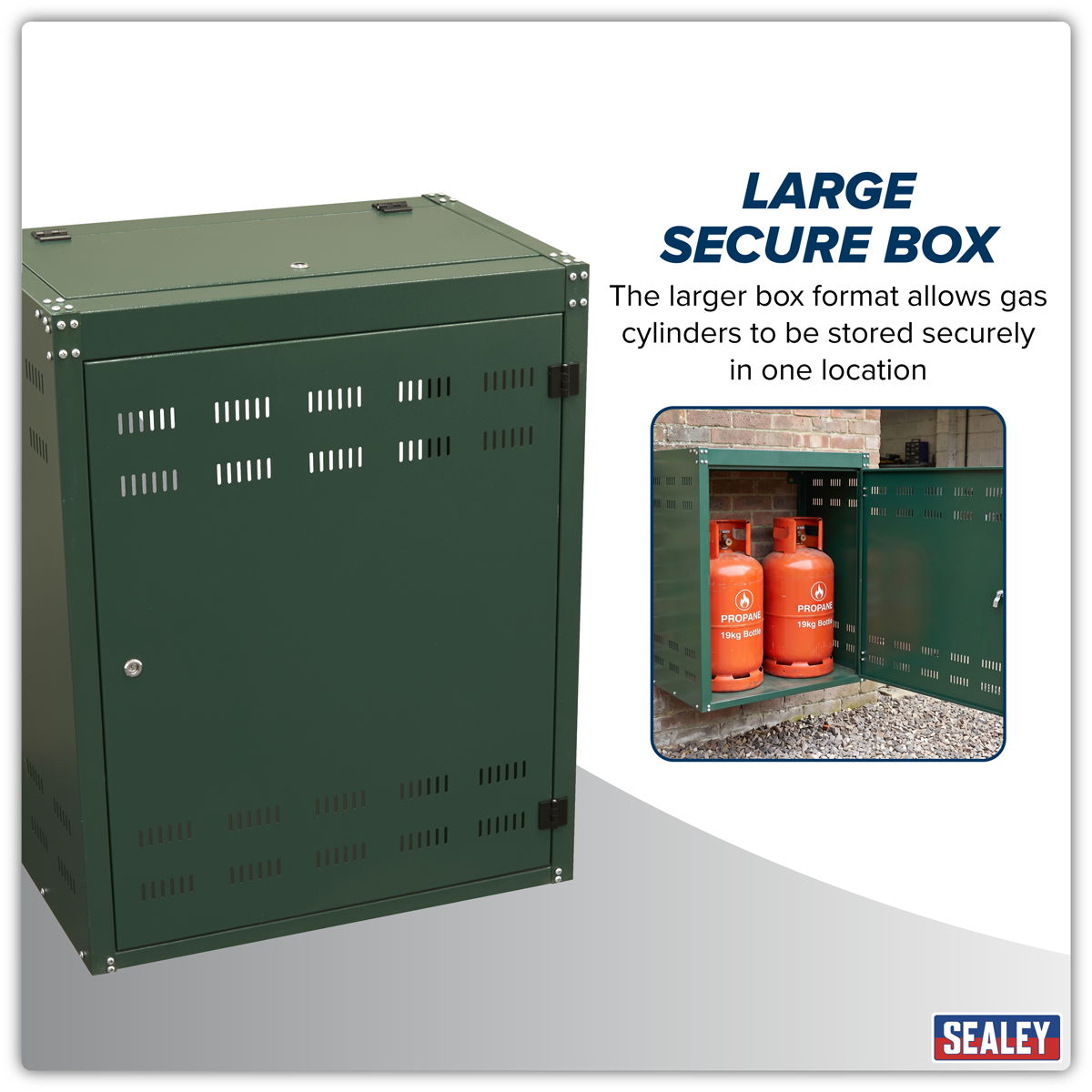 Sealey SGCSC219 Solid Gas Cylinder Safety Cabinet - 2 x 19kg - additional view 7