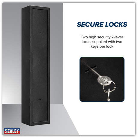 Sealey SGS3 3 Gun Cabinet - additional view 2