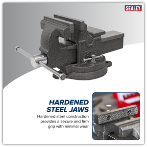 Sealey SGV100L 100mm SG Iron Vice with Swivel Base - additional view 9