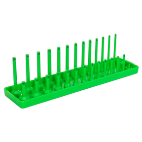 Sealey SH1414HV Premier Socket Holder 1/4"Sq Drive 4-15mm - Hi-Vis Green