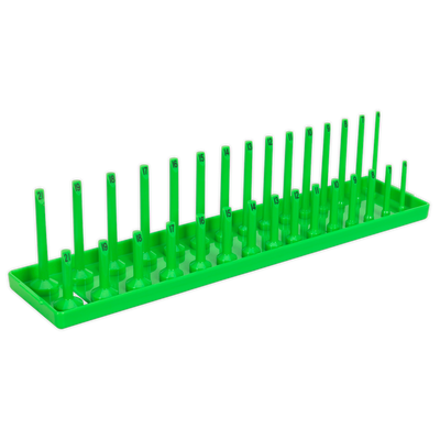Sealey SH3815HV Premier Socket Holder 3/8"Sq Drive 6-21mm - Hi-Vis Green