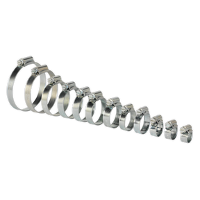 Sealey SHCS3 Zinc Plated Hose Clip Assortment 8-57mm 85pc