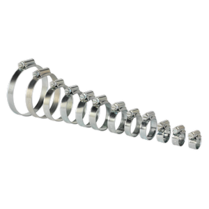 Sealey SHCS3 Zinc Plated Hose Clip Assortment 8-57mm 85pc