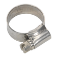 Sealey SHCSS00 Stainless Steel Hose Clip 16-22mm - Pack of 10