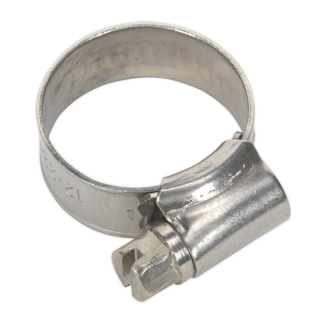 Sealey SHCSS00 Stainless Steel Hose Clip 16-22mm - Pack of 10