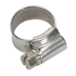 Sealey SHCSS000 Stainless Steel Hose Clip 10-16mm - Pack of 10