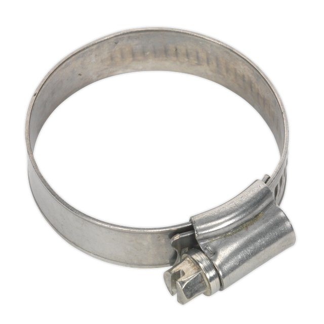 Sealey SHCSS1 Stainless Steel Hose Clip 32-44mm - Pack of 10
