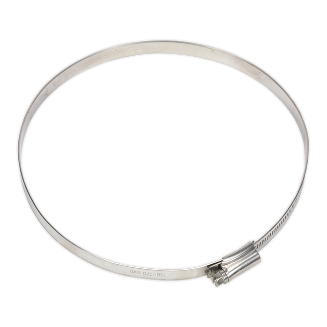 Sealey SHCSS7 Stainless Steel Hose Clip 150-170mm - Pack of 5