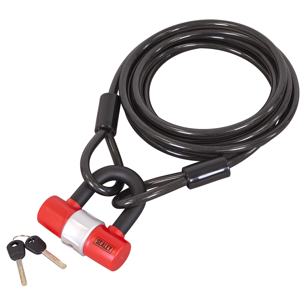Sealey SHGCL5 Motorcycle Cable Lock 10mm x 5m - additional view 2