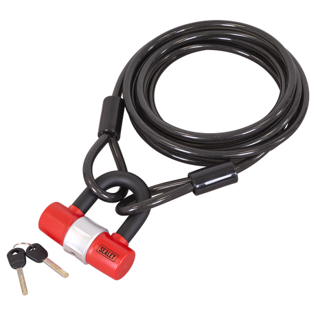 Sealey SHGCL5 Motorcycle Cable Lock 10mm x 5m - additional view 2