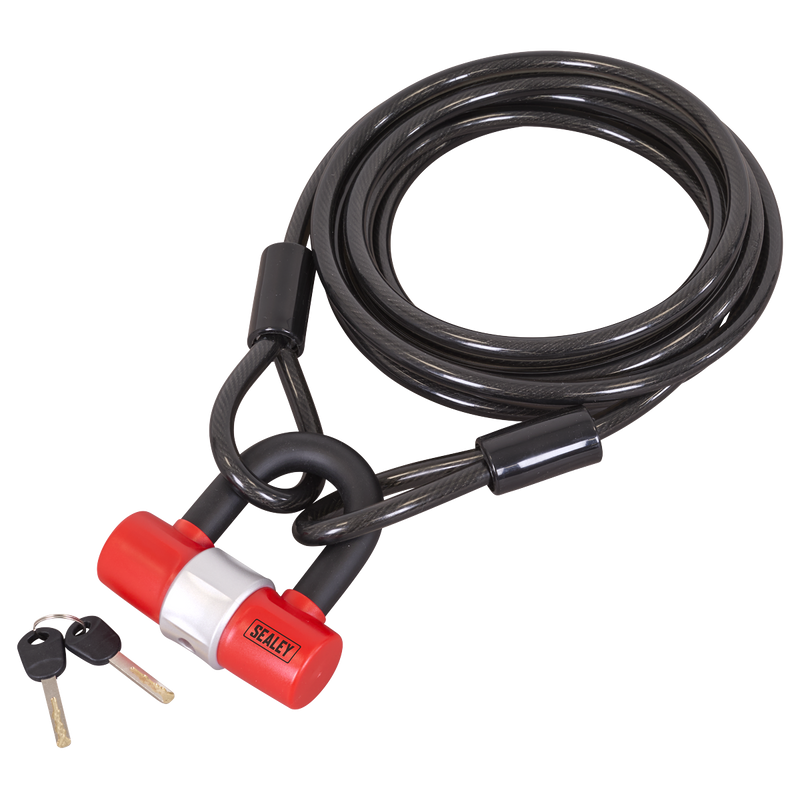 Sealey SHGCL5 Motorcycle Cable Lock 10mm x 5m - additional view 2