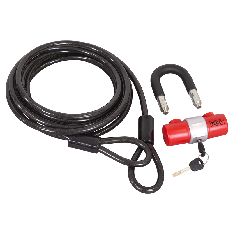 Sealey SHGCL5 Motorcycle Cable Lock 10mm x 5m - additional view 3