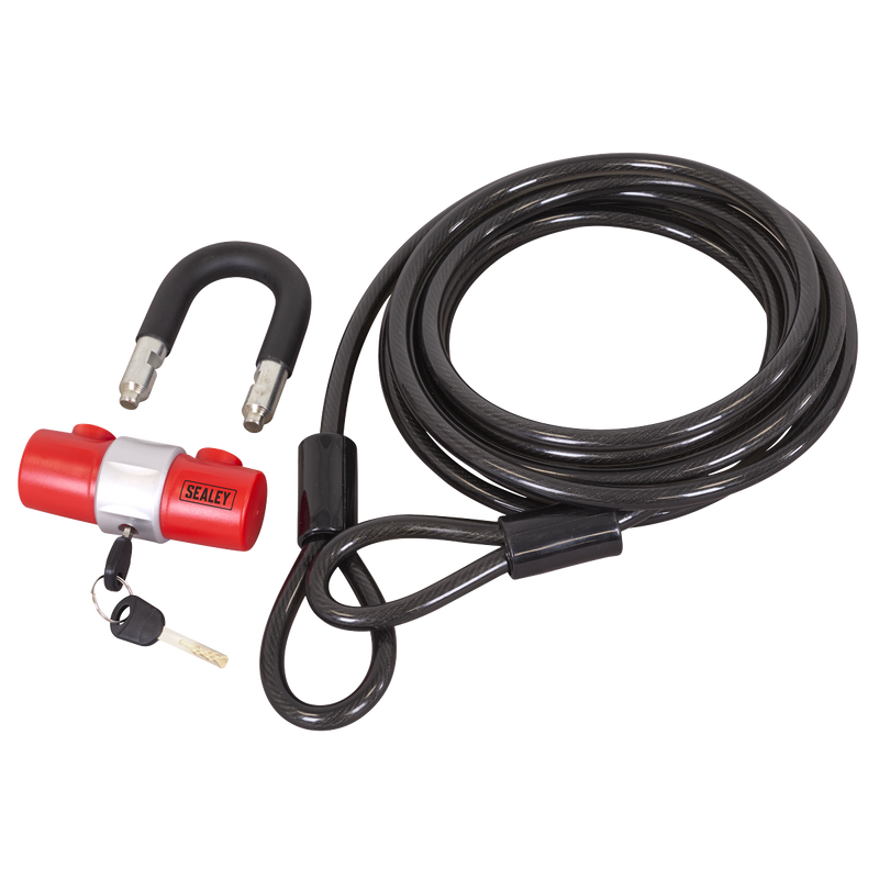 Sealey SHGCL5 Motorcycle Cable Lock 10mm x 5m - additional view 4