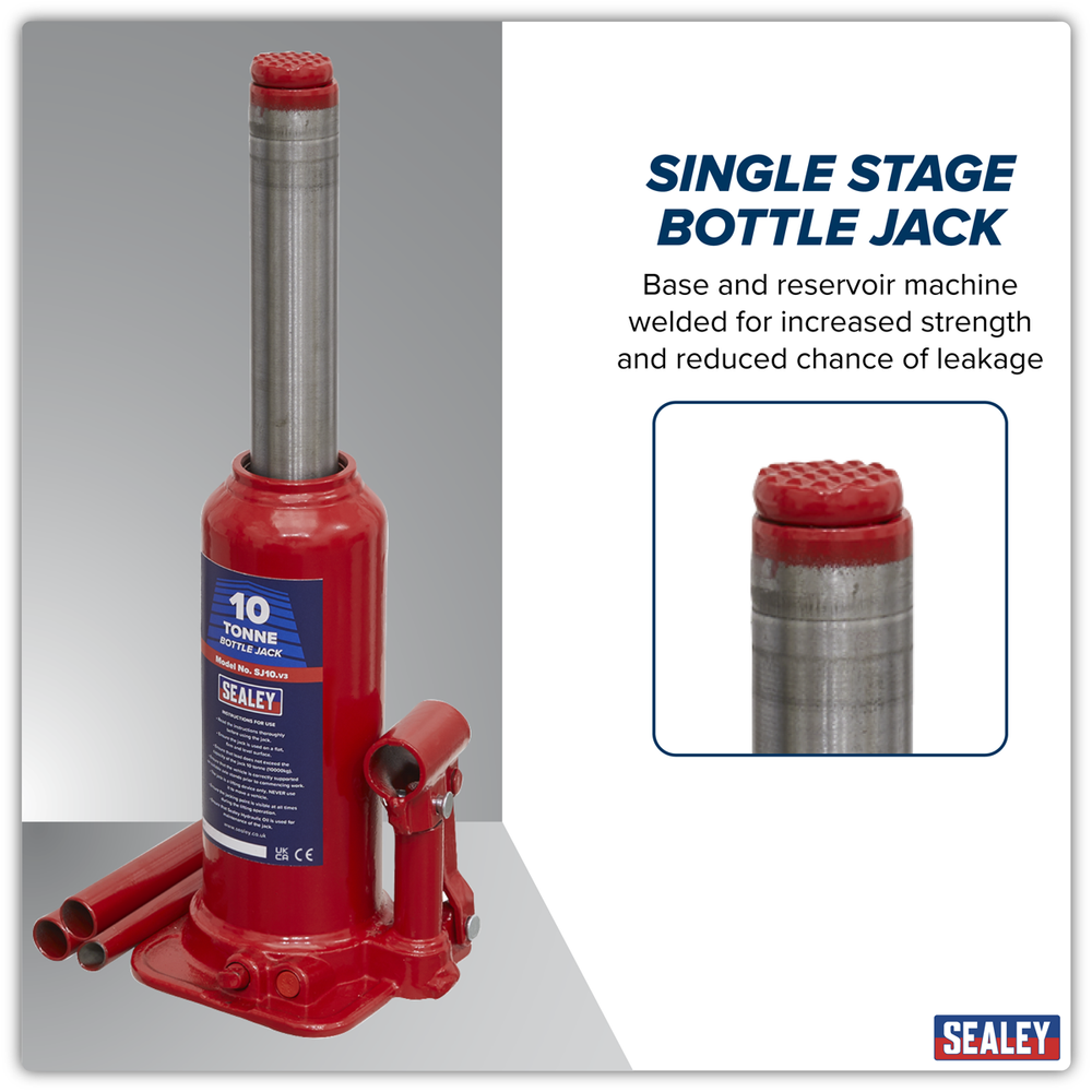 Sealey SJ10 Bottle Jack 10 Tonne - additional view 2