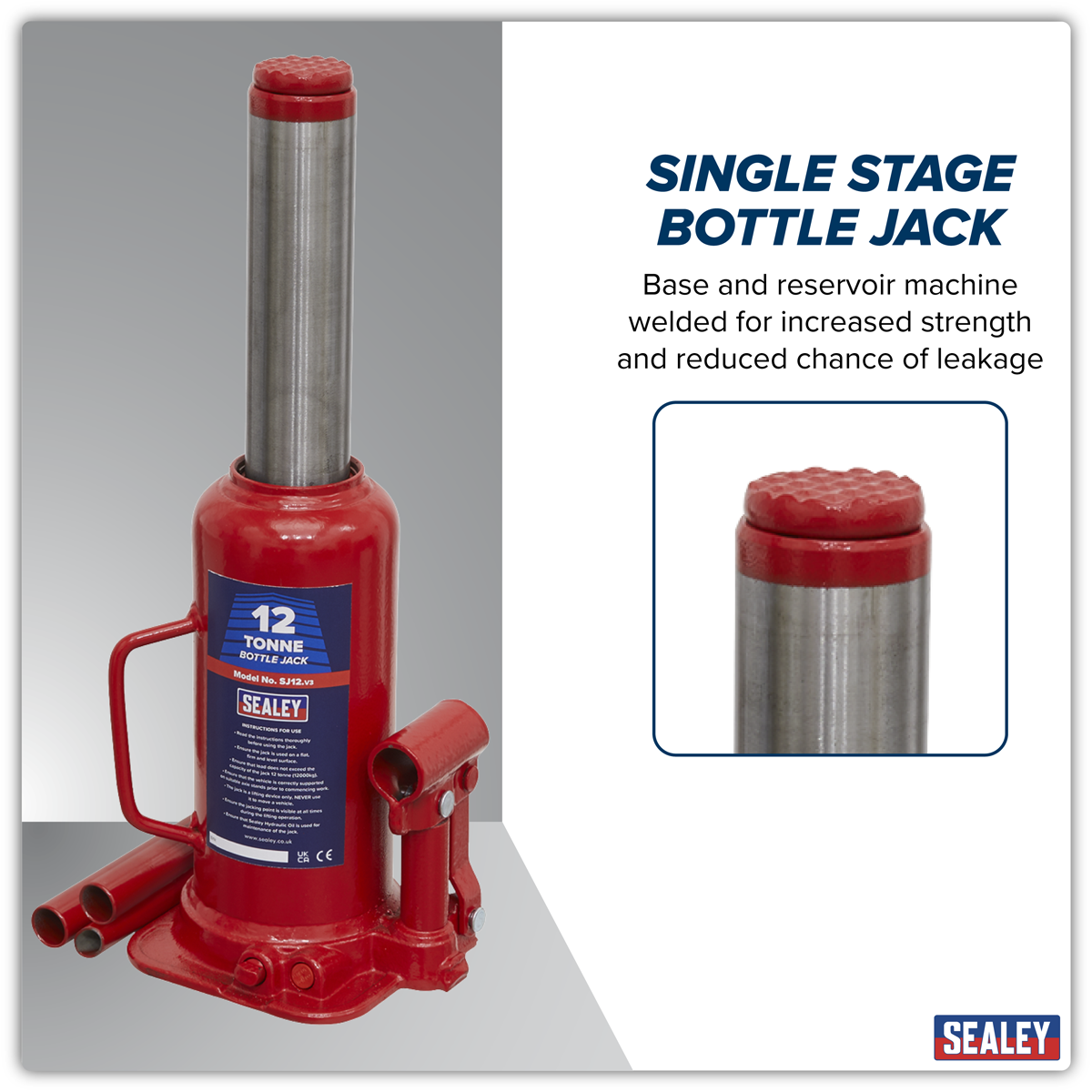 Sealey SJ12 Bottle Jack 12 Tonne - additional view 5