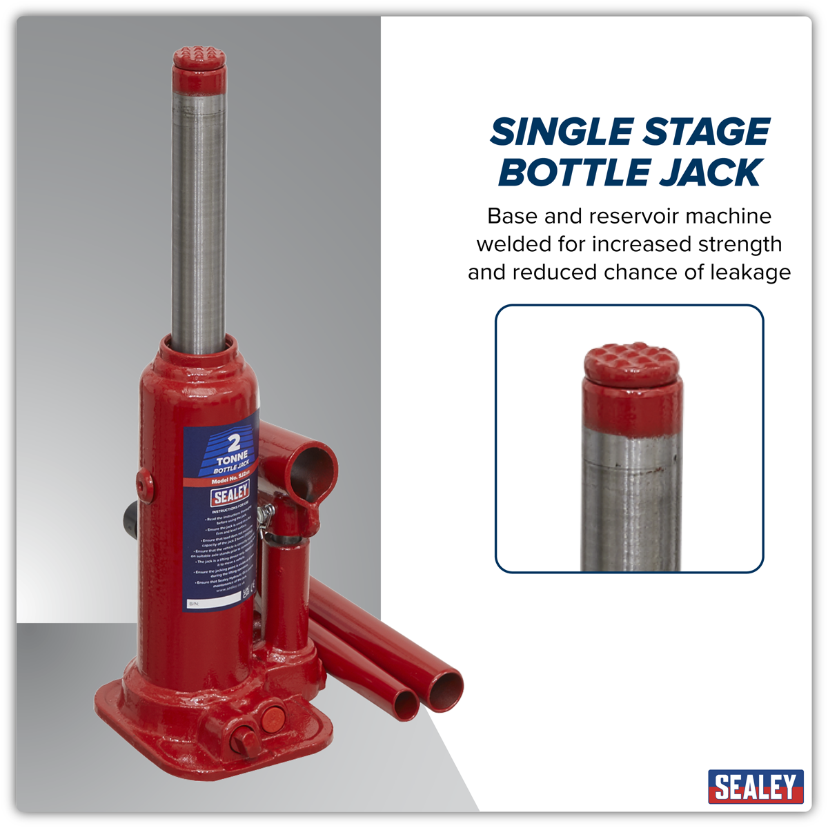 Sealey SJ2 Bottle Jack 2 Tonne - additional view 9