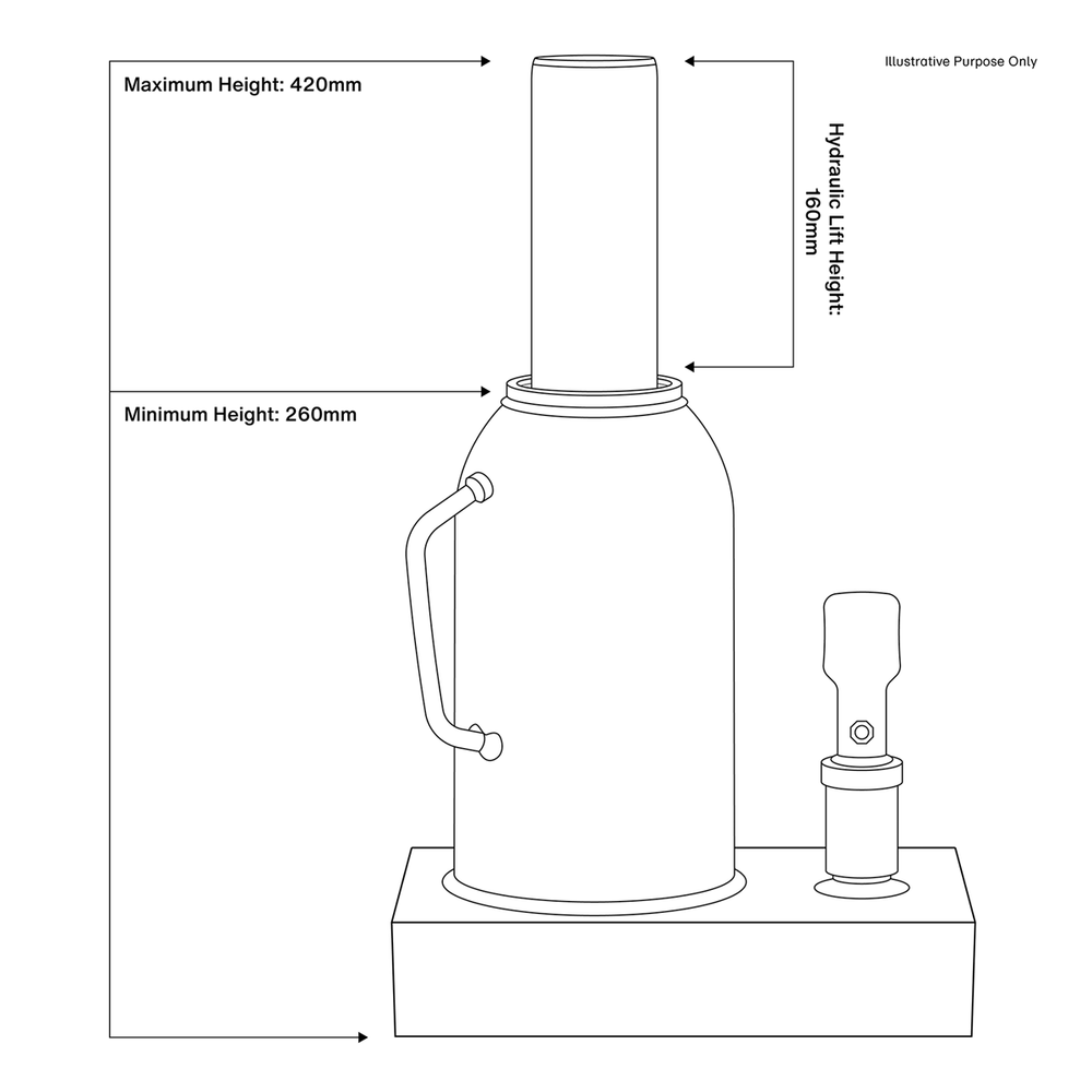 Sealey SJ30 Bottle Jack 30 Tonne - additional view 3