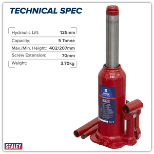 Sealey SJ5 Bottle Jack 5 Tonne - additional view 12