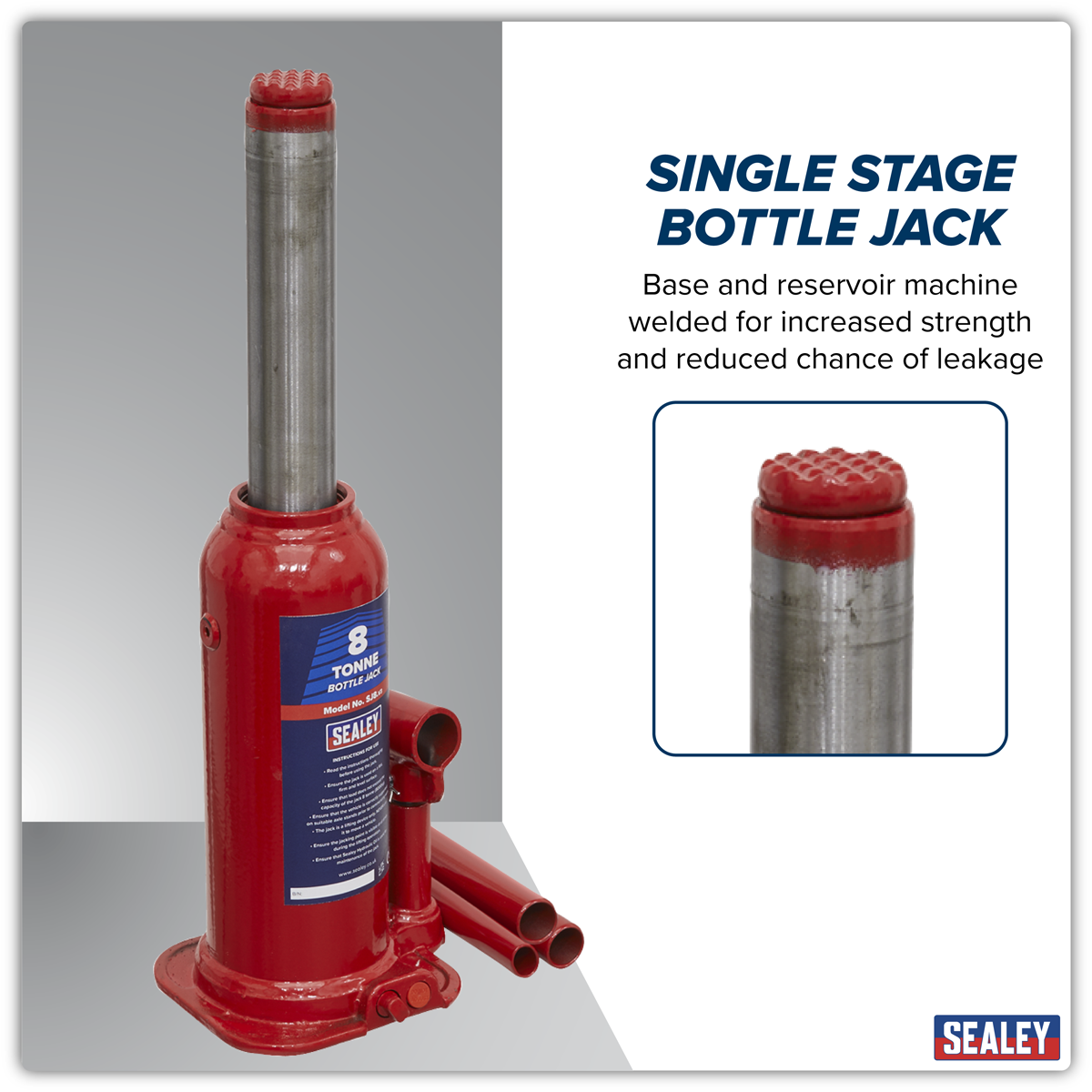 Sealey SJ8 Bottle Jack 8 Tonne - additional view 10