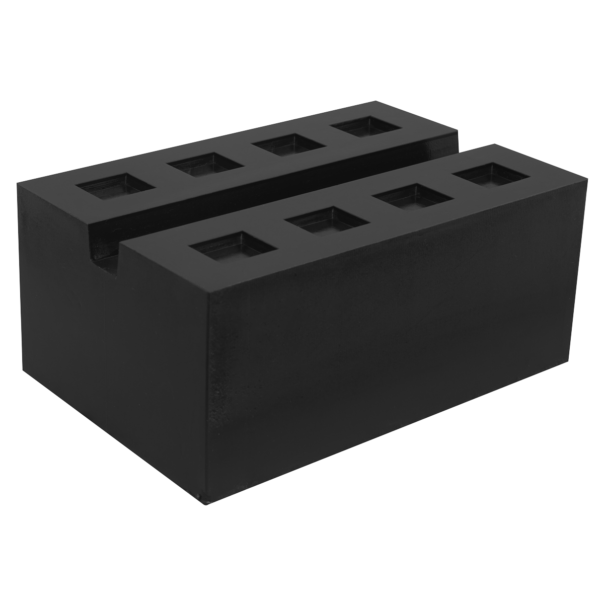 Sealey SJBEX.A03 Slotted Rubber Support Block for Viking Jacking Beams 80mm