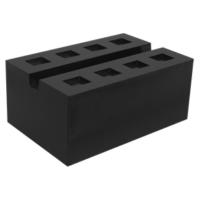 Sealey SJBEX.A03 Slotted Rubber Support Block for Viking Jacking Beams 80mm