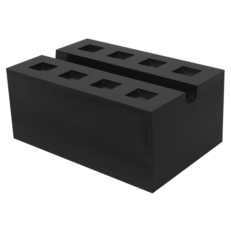Sealey SJBEX.A03 Slotted Rubber Support Block for Viking Jacking Beams 80mm - additional view 3