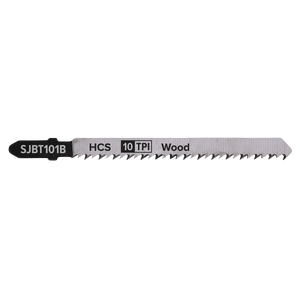 Sealey SJBT101B Jigsaw Blade for Hard Wood 100mm 10tpi - Pack of 5 - additional view 2