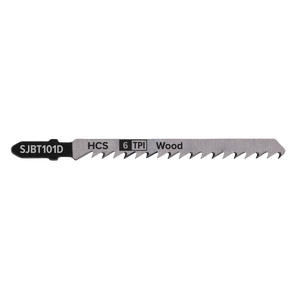 Sealey SJBT101D Jigsaw Blade for Hard Wood 100mm 6tpi - Pack of 5 - additional view 2