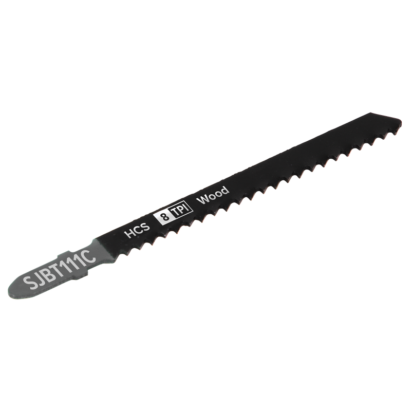 Sealey SJBT111C Jigsaw Blade for General Wood 100mm 8tpi - Pack of 5 - additional view 3