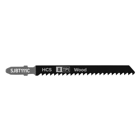 Sealey SJBT111C Jigsaw Blade for General Wood 100mm 8tpi - Pack of 5 - additional view 2