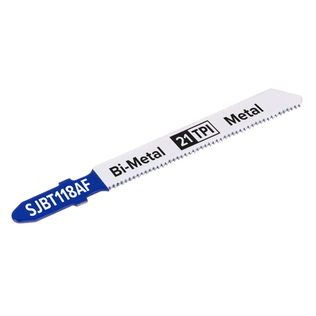 Sealey SJBT118AF Jigsaw Blade for Metal 75mm 21tpi - Pack of 5 - additional view 2
