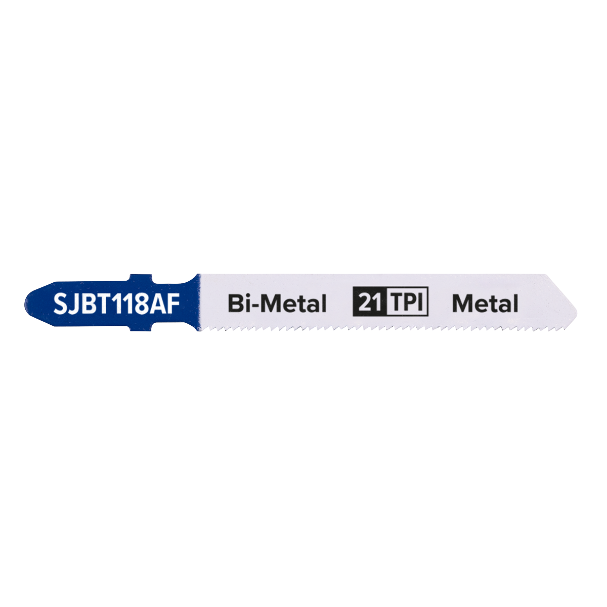 Sealey SJBT118AF Jigsaw Blade for Metal 75mm 21tpi - Pack of 5 - additional view 3