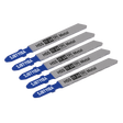 Sealey SJBT118A Jigsaw Blade for Metal 92mm 17-24tpi - Pack of 5