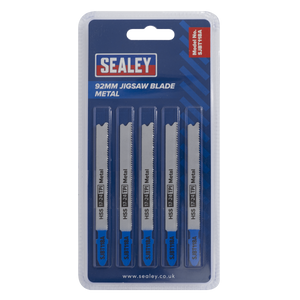 Sealey SJBT118A Jigsaw Blade for Metal 92mm 17-24tpi - Pack of 5 - additional view 2
