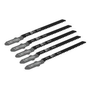 Sealey SJBT119BO Jigsaw Blade for General Wood 75mm 12tpi - Pack of 5
