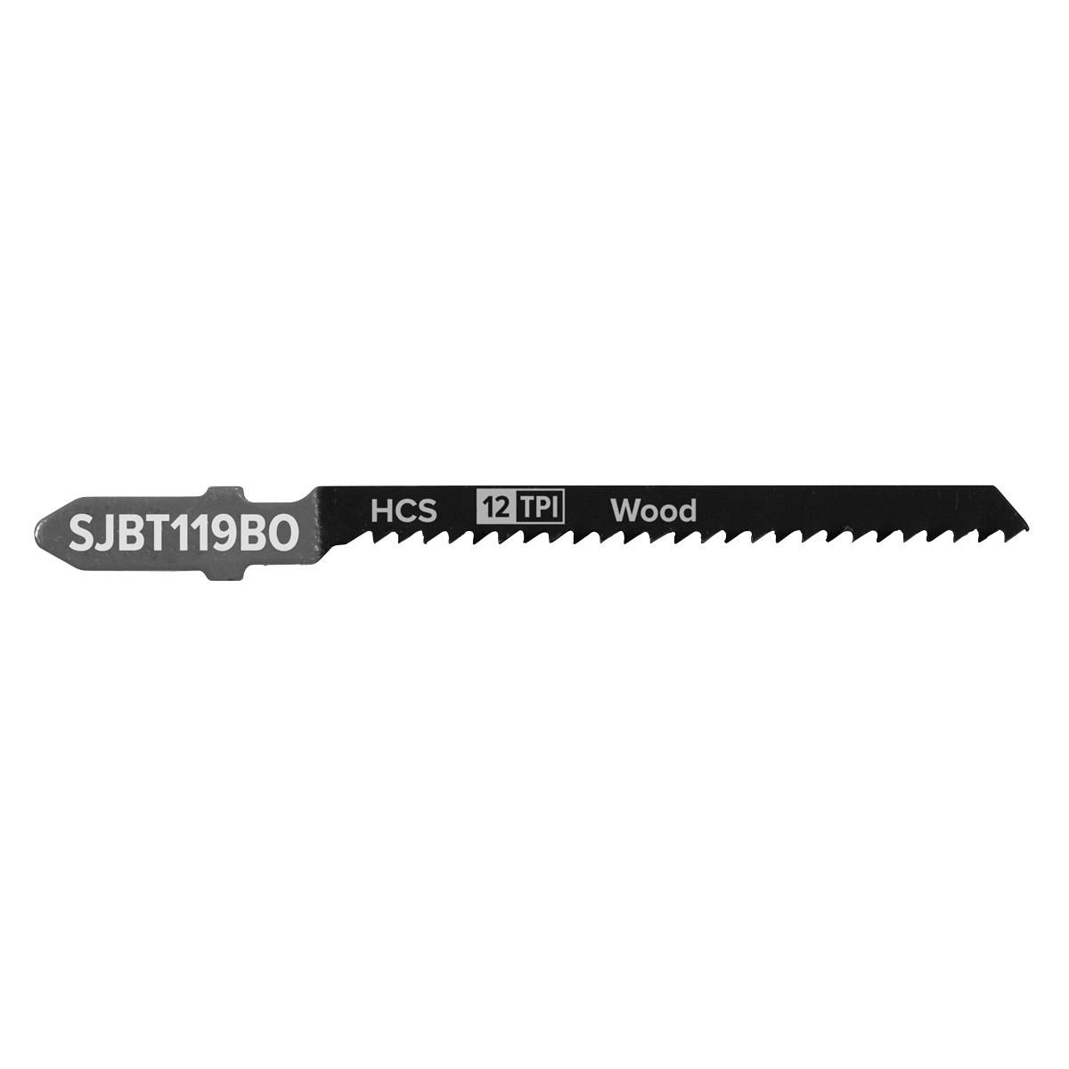 Sealey SJBT119BO Jigsaw Blade for General Wood 75mm 12tpi - Pack of 5 - additional view 2
