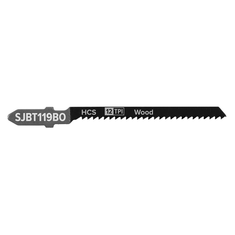 Sealey SJBT119BO Jigsaw Blade for General Wood 75mm 12tpi - Pack of 5 - additional view 2