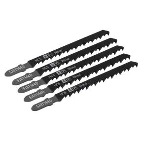 Sealey SJBT144D Jigsaw Blade for General Wood 100mm 6tpi - Pack of 5