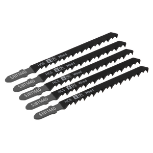 Sealey SJBT144D Jigsaw Blade for General Wood 100mm 6tpi - Pack of 5